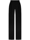Saint Laurent Grain De Poudre Wool Trousers In Multicolor