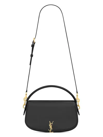 Saint Laurent Women's Ysl Bo Voltaire Ultracalf Soft In Nero