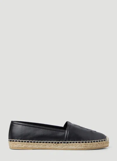 Saint Laurent Women Ysl Embossed Flat Espadrilles