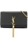 Shop Saint Laurent Women's Ysl Kate Bag In Nero