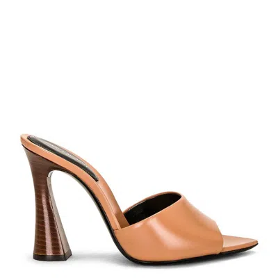 Saint Laurent Womens Bisque Suite Sandal Heels In Orange