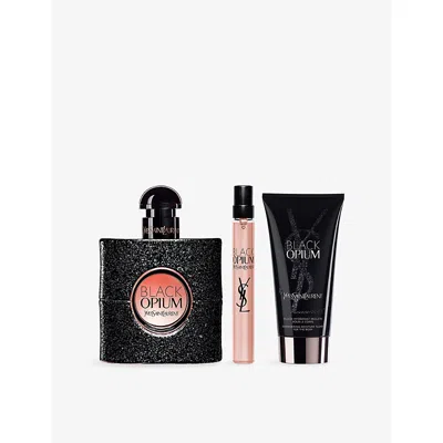 Saint Laurent Womens Black Opium Eau De Parfum Spring Gift Set