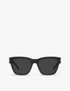 Saint Laurent Womens Black Sl560 Acetate Square-frame Sunglasses In Black