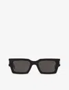 Saint Laurent Rectangular Sunglasses In Black