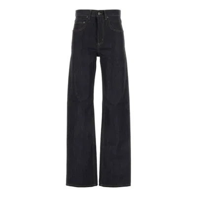 Saint Laurent Womens Bootcut Leg Jeans In Multi