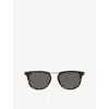 Saint Laurent Womens  Ys000620 Sl 753 Round-frame Acetate Sunglasses In Brown
