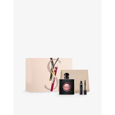 Saint Laurent Womens Black Opium Eau De Parfum And Lash Gift Set 50ml