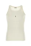 Saint Laurent Wool And Cotton Blend Tank Top