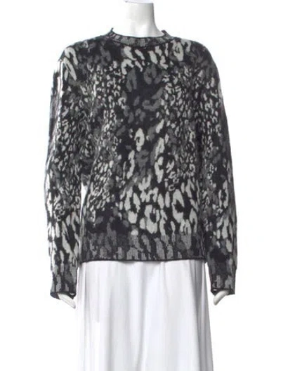 Pre-owned Saint Laurent Wool Animal Print Sweater In Multi