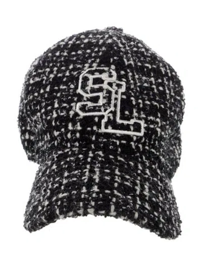 Pre-owned Saint Laurent Wool Baseball Hat In Black