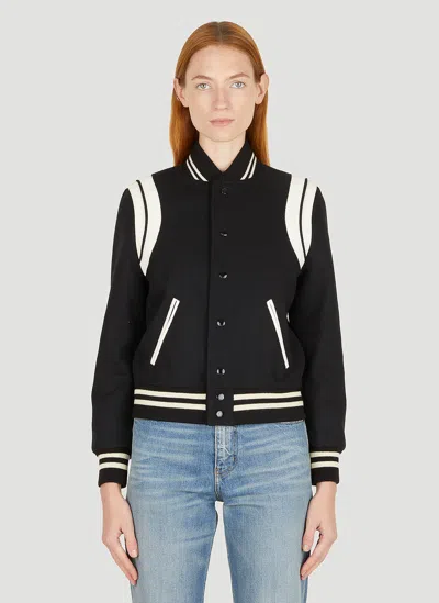 SAINT LAURENT WOOL BASEBALL JACKET