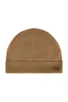 Saint Laurent Wool Beanie In Sand
