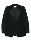 Saint Laurent Wool Blazer In Black