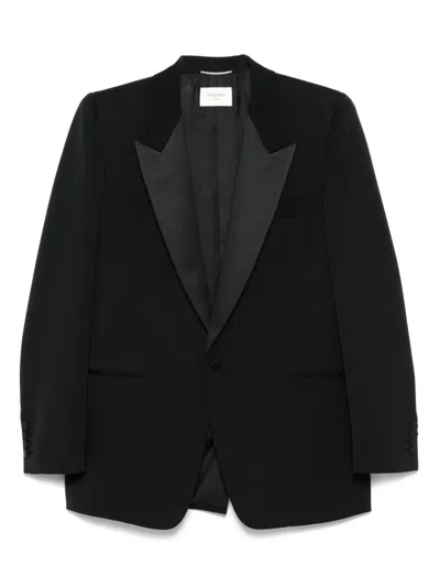 Saint Laurent Wool Blazer In Black