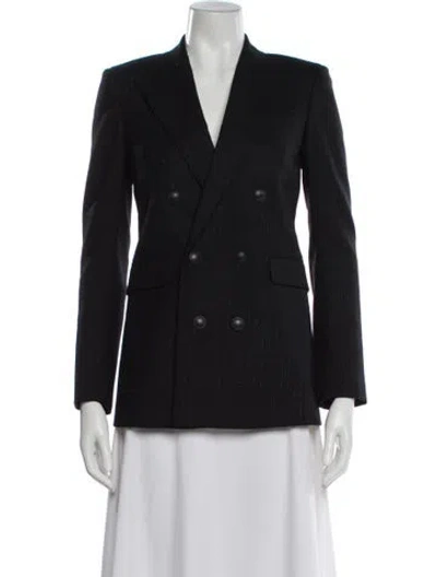 Pre-owned Saint Laurent Wool Blazer In Black
