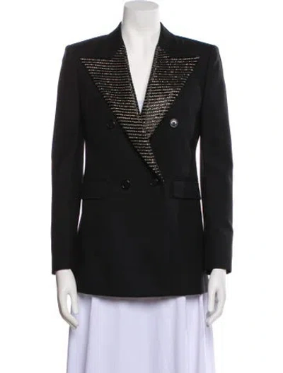 Pre-owned Saint Laurent Wool Blazer In Black