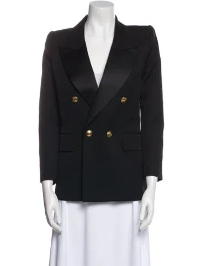 Pre-owned Saint Laurent Wool Blazer In Black