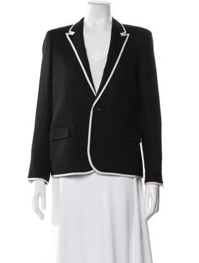 Pre-owned Saint Laurent Wool Blazer In Black