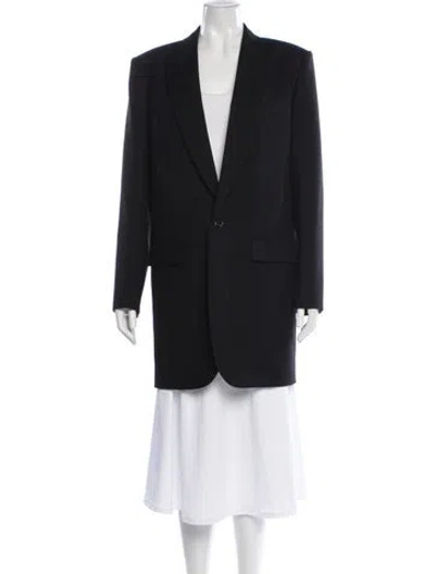 Pre-owned Saint Laurent Wool Blazer In Black