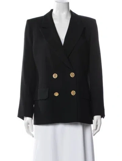 Pre-owned Saint Laurent Wool Blazer In Black