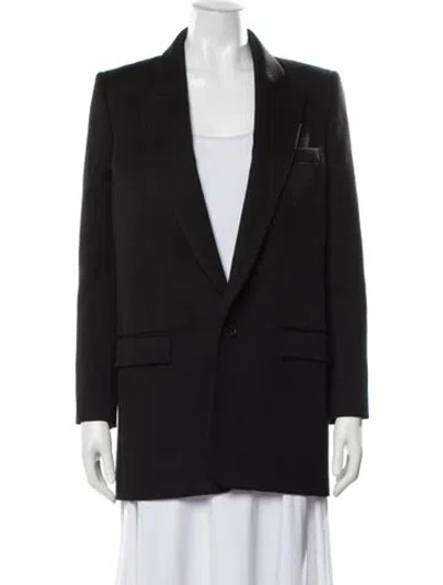 Pre-owned Saint Laurent Wool Blazer In Black