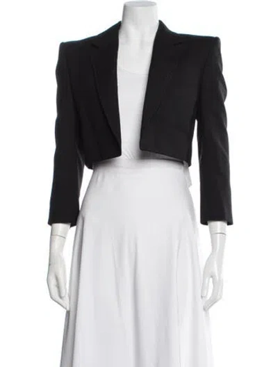 Pre-owned Saint Laurent Wool Blazer In Black