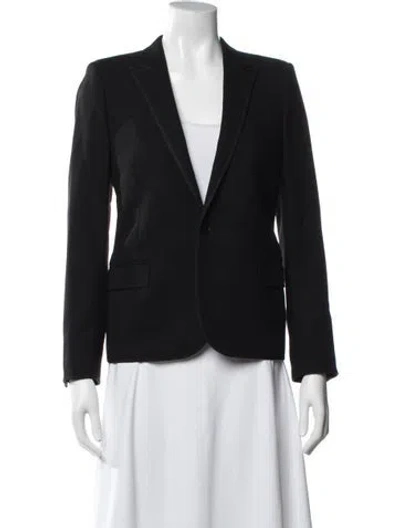 Pre-owned Saint Laurent Wool Blazer In Black