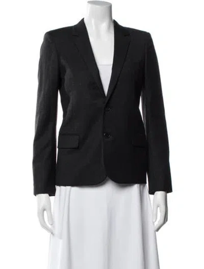 Pre-owned Saint Laurent Wool Blazer In Black