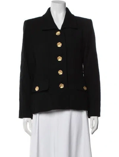 Pre-owned Saint Laurent Wool Blazer In Black