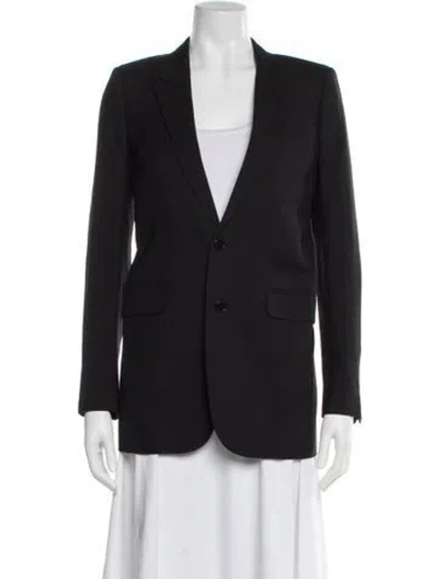 Pre-owned Saint Laurent Wool Blazer In Black