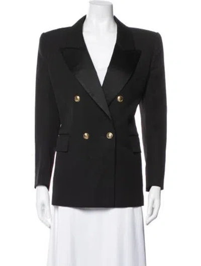 Pre-owned Saint Laurent Wool Blazer In Black