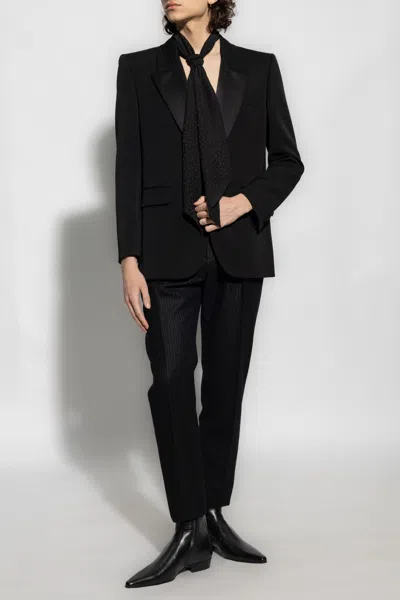 Saint Laurent Wool Blazer In Black