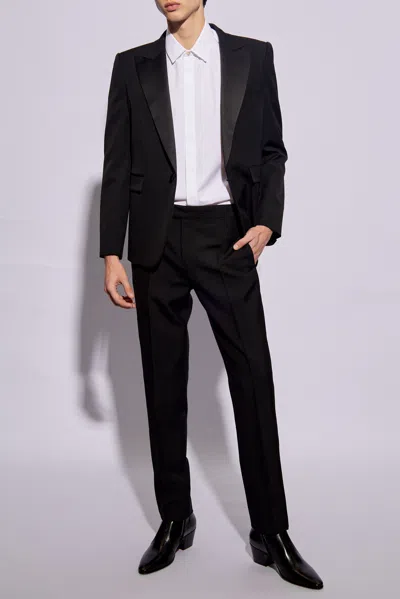 Saint Laurent Wool Blazer In Black