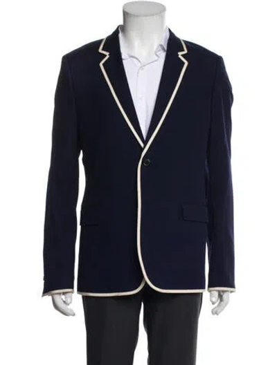 Pre-owned Saint Laurent Wool Blazer In Blue