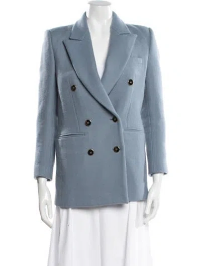 Pre-owned Saint Laurent Wool Blazer In Blue