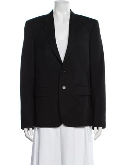 Pre-owned Saint Laurent Wool Blazer In Blue