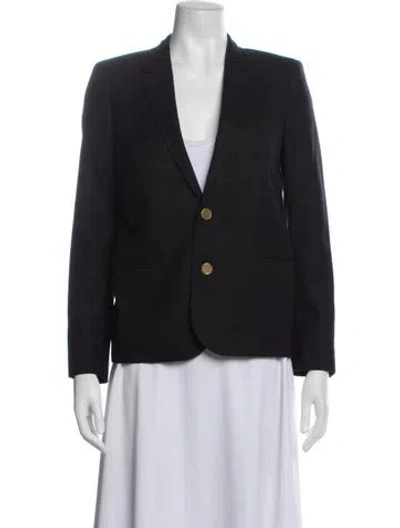 Pre-owned Saint Laurent Wool Blazer In Blue