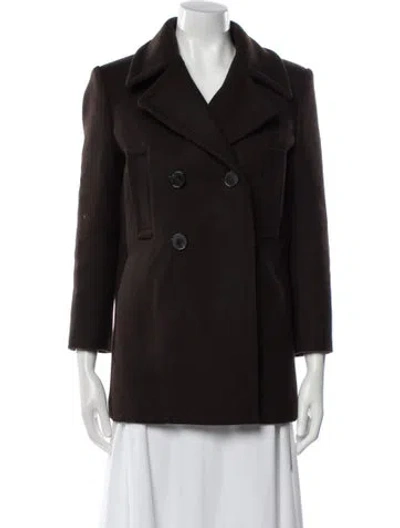 Pre-owned Saint Laurent Wool Blazer In Brown