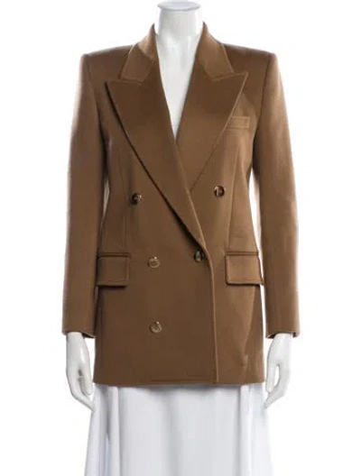 Pre-owned Saint Laurent Wool Blazer In Brown