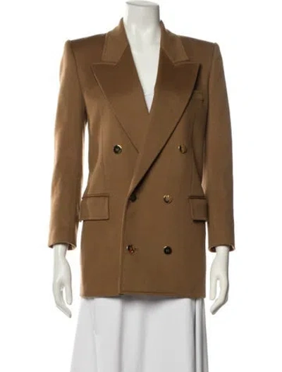 Pre-owned Saint Laurent Wool Blazer In Brown