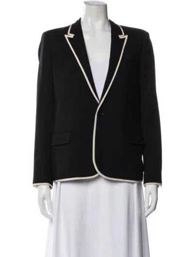 Pre-owned Saint Laurent Wool Blazer In Gray