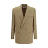 Saint Laurent Wool Blazer Jacket Button Detailing