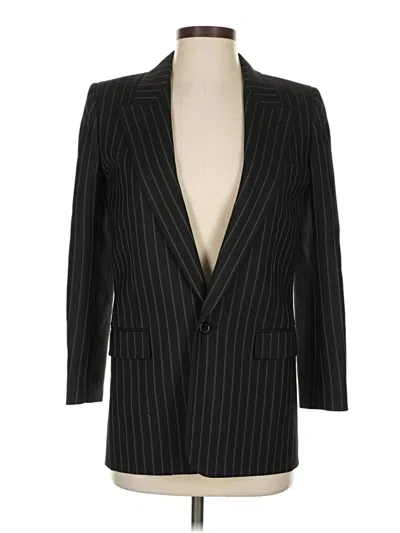 Pre-owned Saint Laurent Wool Blazer Jacket In Black