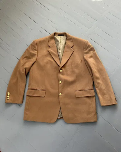 Pre-owned Saint Laurent Wool Blazer Jacket In Brown