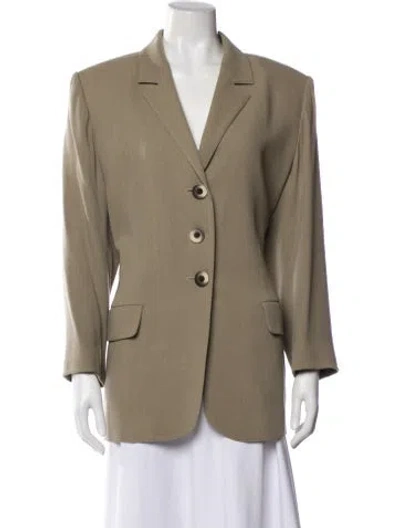 Pre-owned Saint Laurent Wool Blazer In Neutral