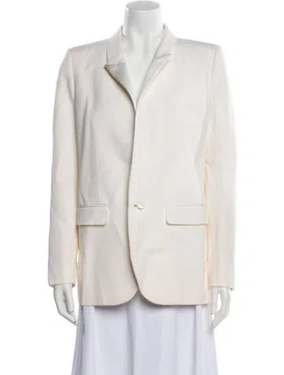 Pre-owned Saint Laurent Wool Blazer In Neutral