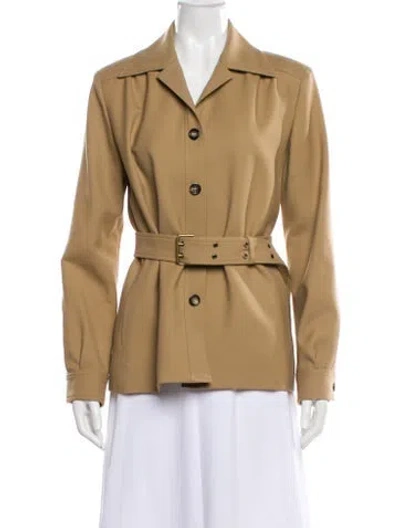 Pre-owned Saint Laurent Wool Blazer In Neutral