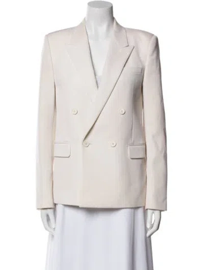 Pre-owned Saint Laurent Wool Blazer In Neutral