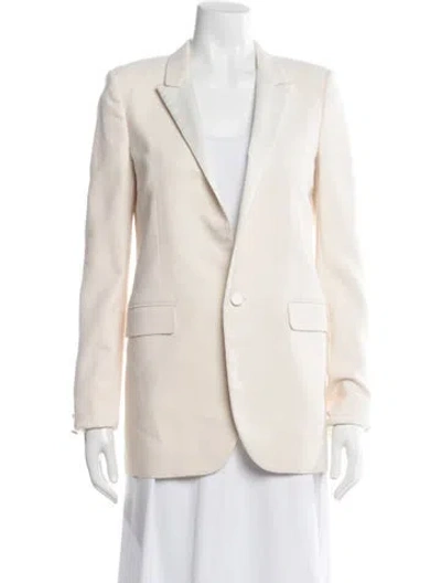 Pre-owned Saint Laurent Wool Blazer In Neutral
