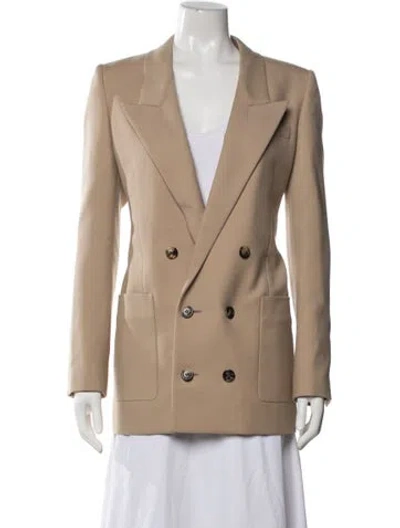 Pre-owned Saint Laurent Wool Blazer In Neutral